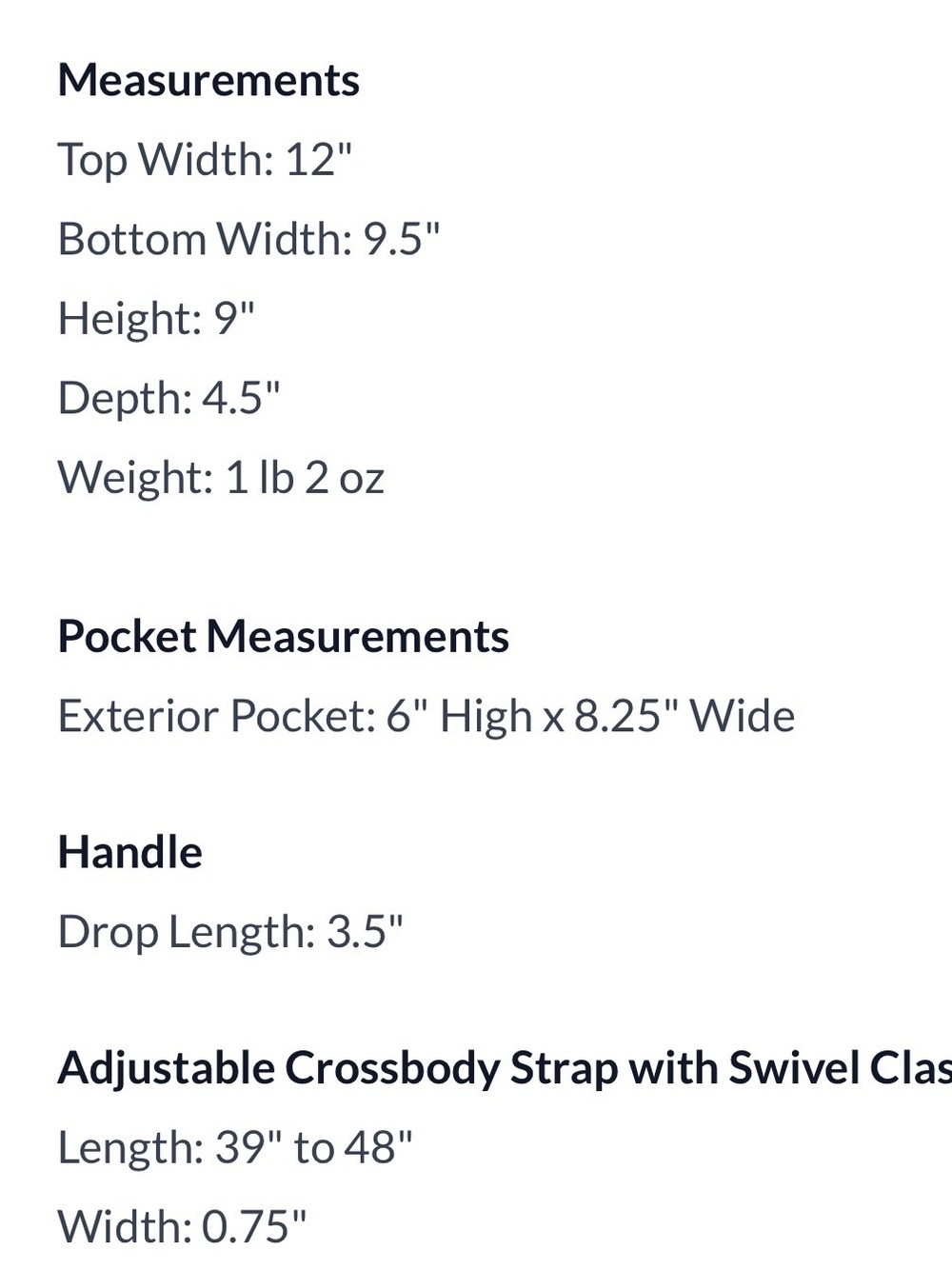Portland Leather Goods Crossbody Tote - Picture 9 of 9